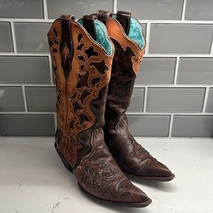 Corral Vintage Style C1933 Pointed Toe Western Boots Size: 9M